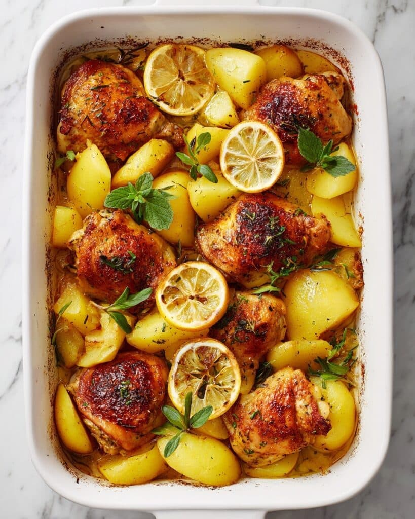 Greek Lemon Chicken and Potatoes Recipe
