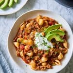Easy Slow Cooker Taco Pasta Recipe
