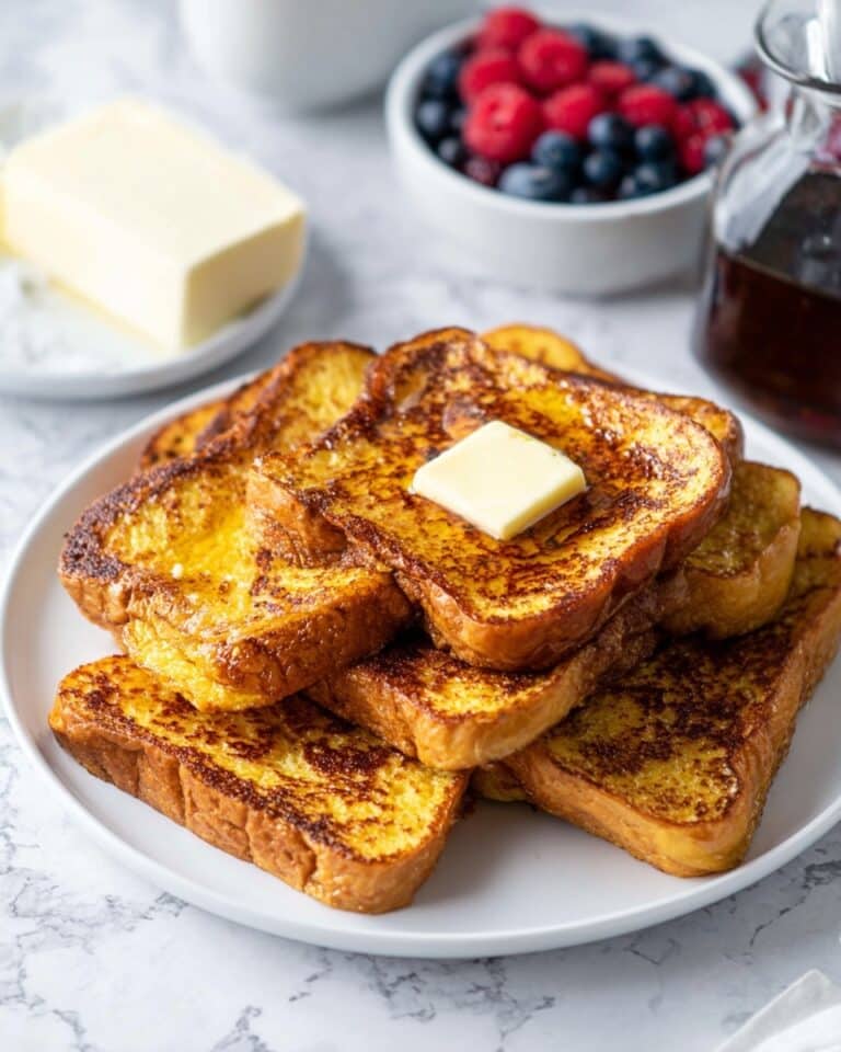 Perfectly Fluffy French Toast with Maple Syrup and Cinnamon Recipe