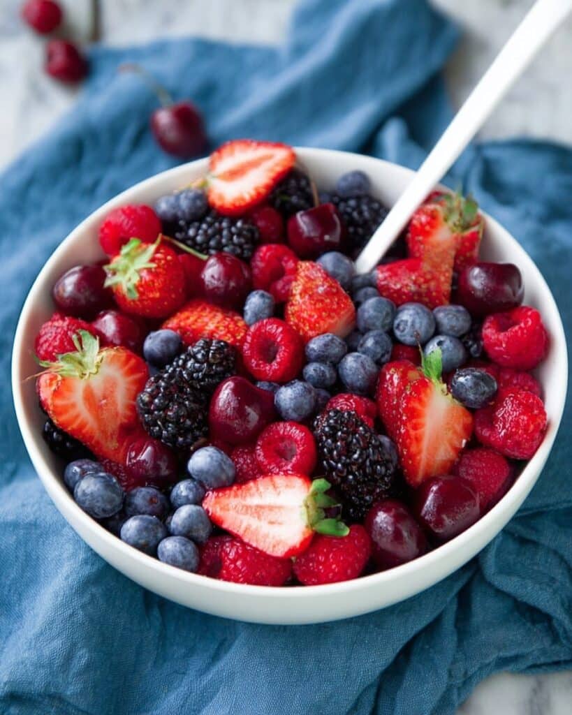 Berry Fruit Salad with Lime and Honey Recipe