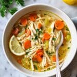 Lemon Chicken Orzo Soup Recipe