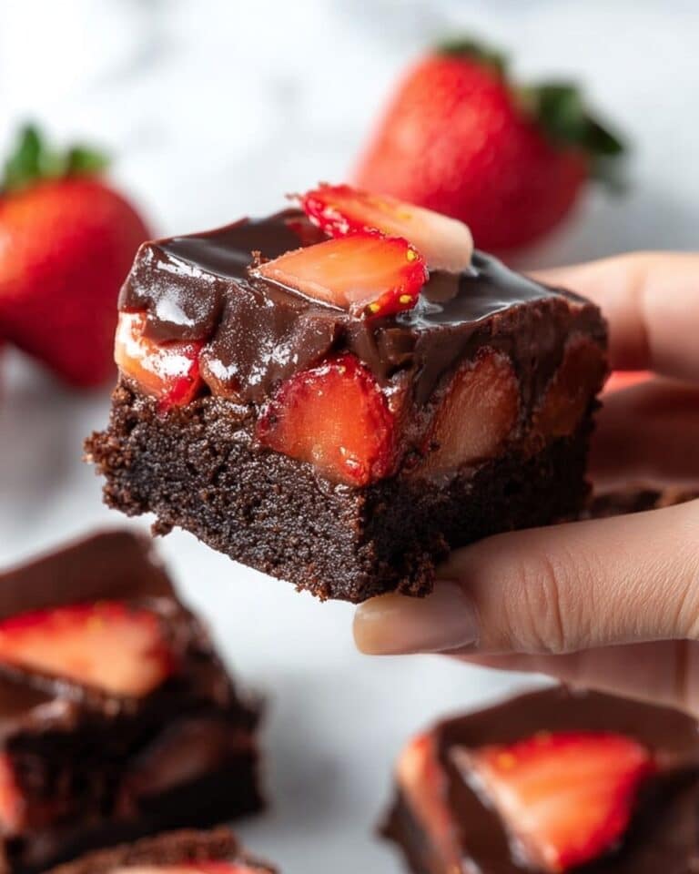 Chocolate Covered Strawberry Brownies Recipe