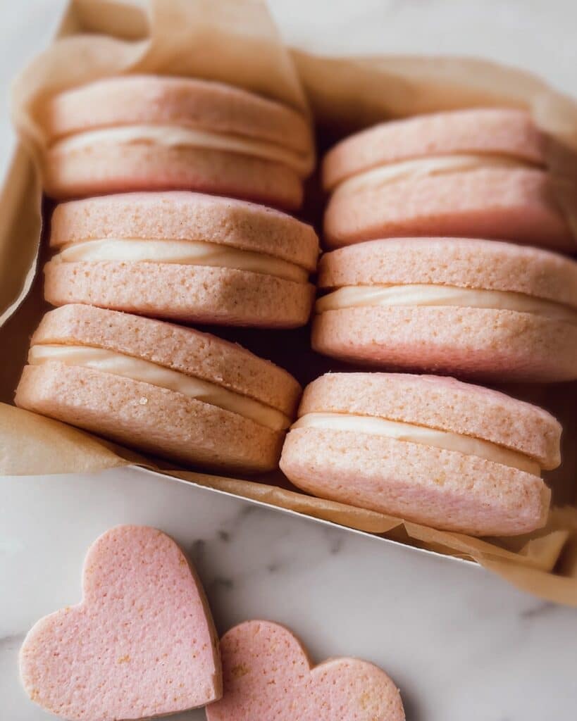 Heart Shaped Sandwich Cookies Recipe