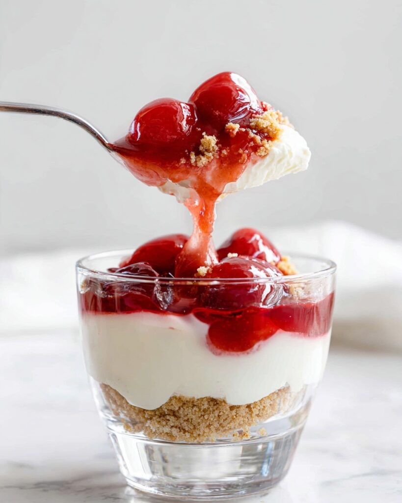 No-Bake Cherry Cheesecake Parfaits Recipe
