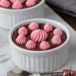 Chocolate Raspberry Pots de Creme Custard Recipe