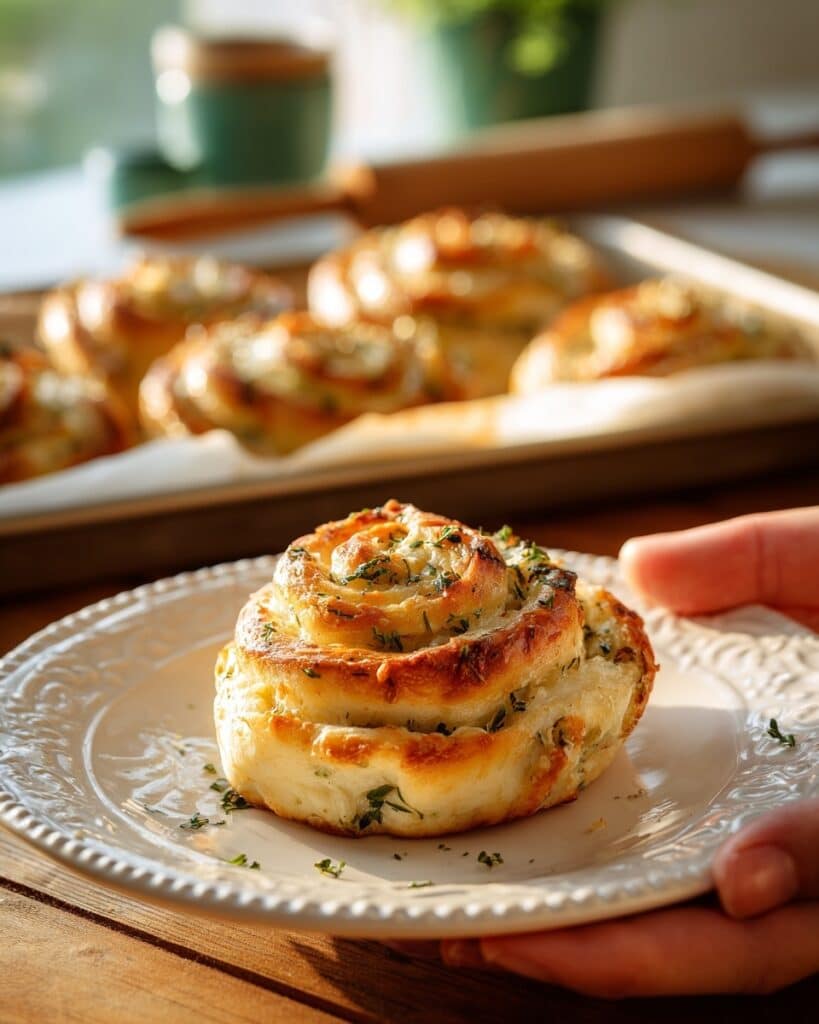 Buttery Cheese Garlic Rolls Recipe