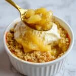 Single Serve Apple Crumble with Vanilla Ice Cream Recipe