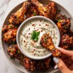 Ginger Honey Garlic Wings with French Onion Dip Recipe
