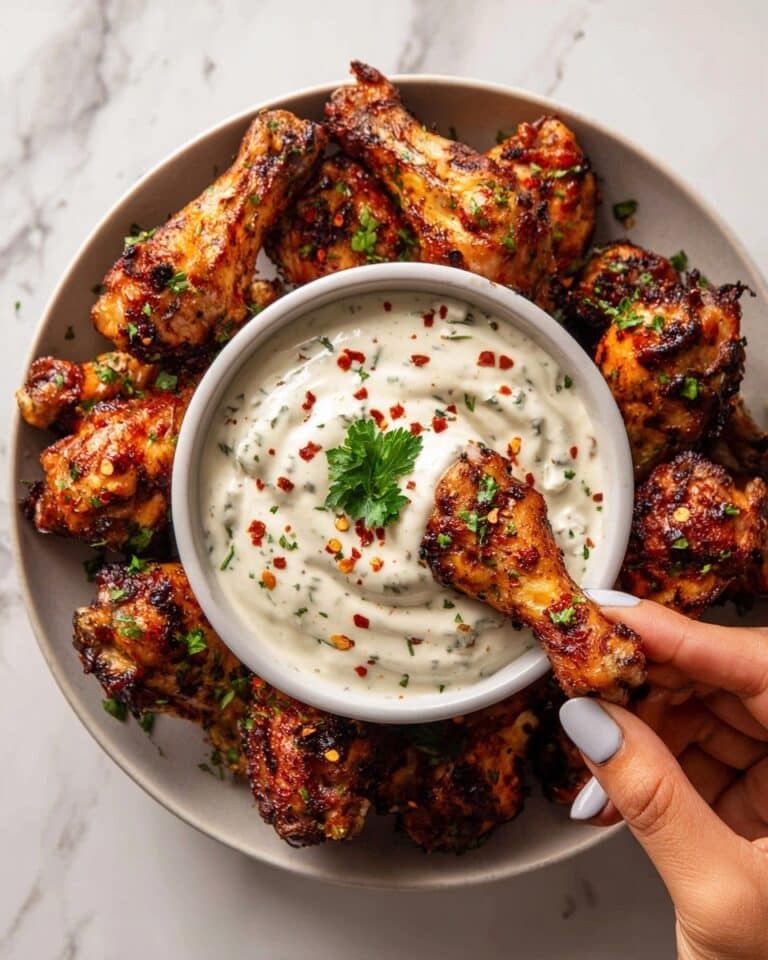 Ginger Honey Garlic Wings with French Onion Dip Recipe