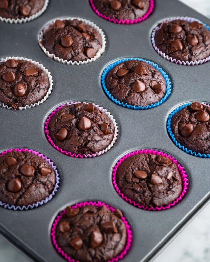 Chocolate Black Bean Blender Muffins {High Protein} Recipe