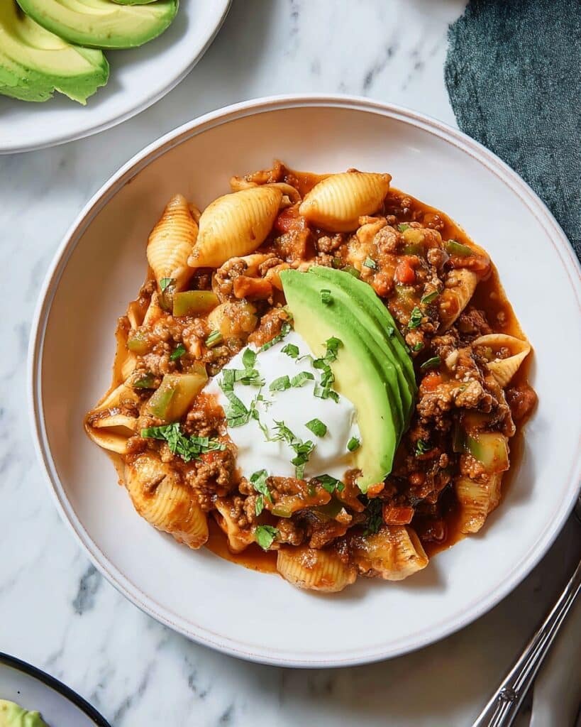 Easy Slow Cooker Taco Pasta Recipe