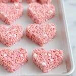 Easy Strawberry Rice Krispie Treat Hearts Recipe