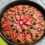 Strawberry Chocolate Chip Skillet Cookie Recipe