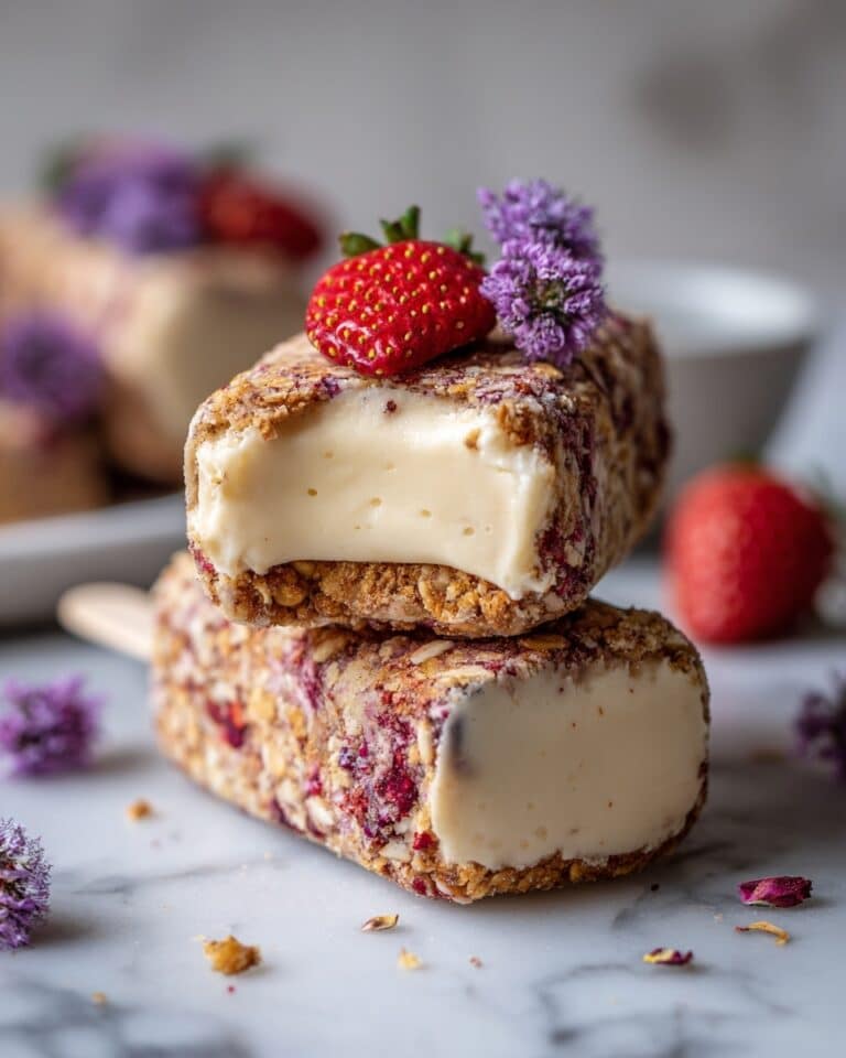 Strawberry Shortcake Ice Cream Bars Recipe