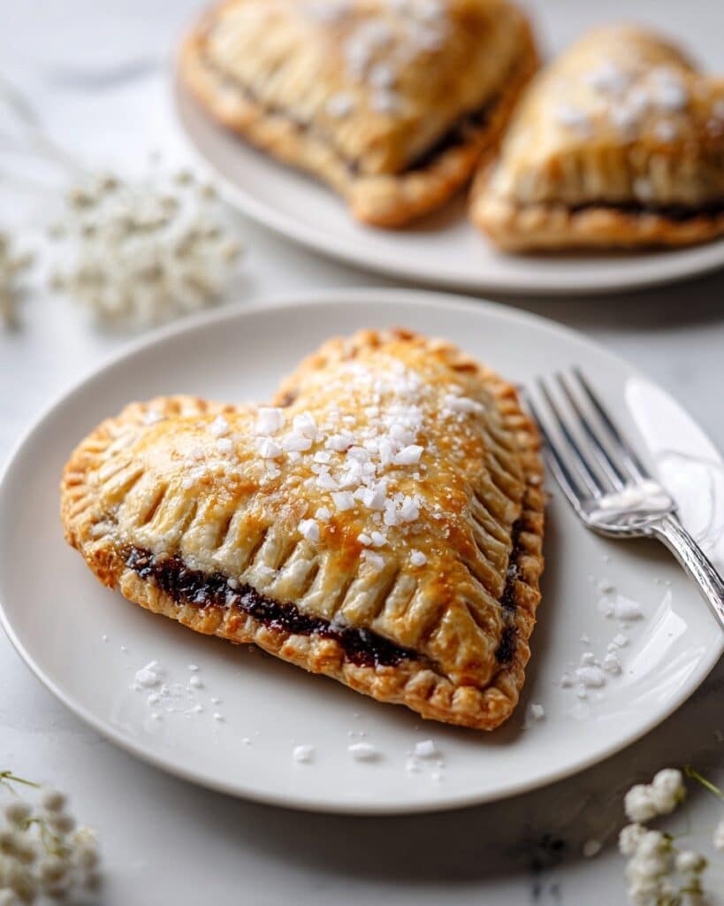 Mini Heart Blueberry Jam Pies Recipe