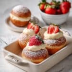 Strawberry Cheesecake Stuffed Donuts Recipe