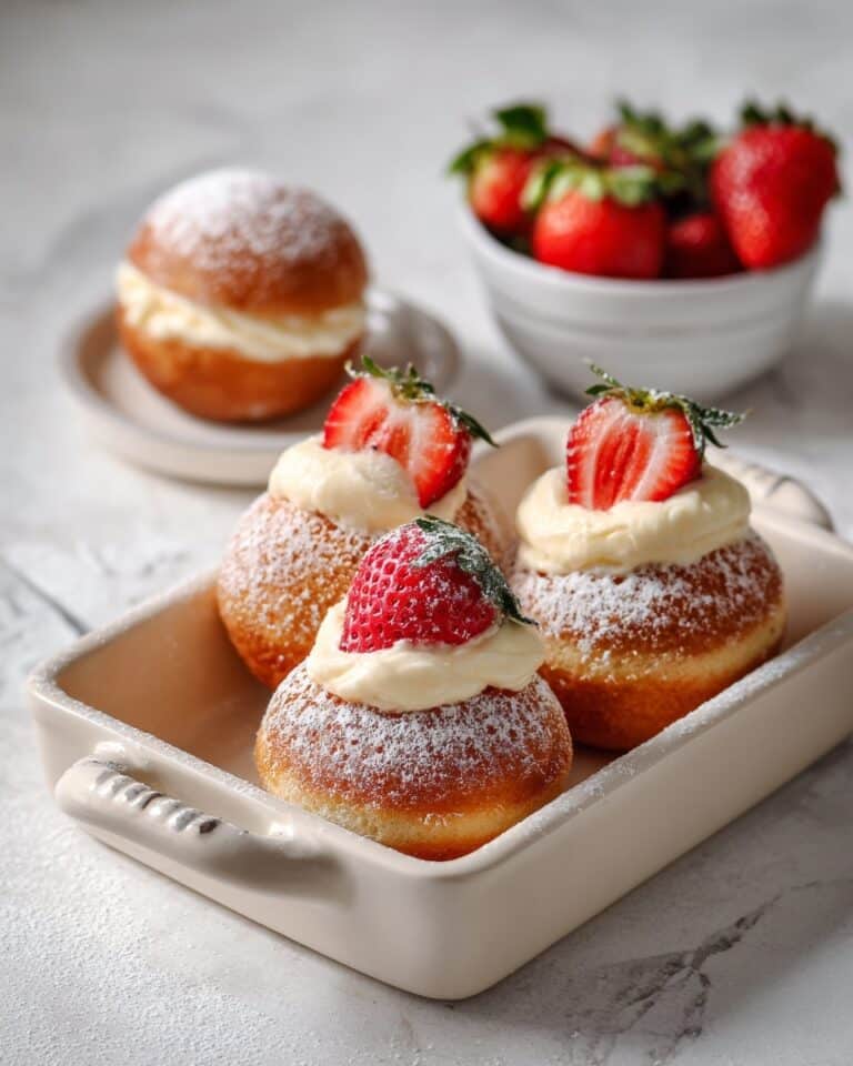 Strawberry Cheesecake Stuffed Donuts Recipe