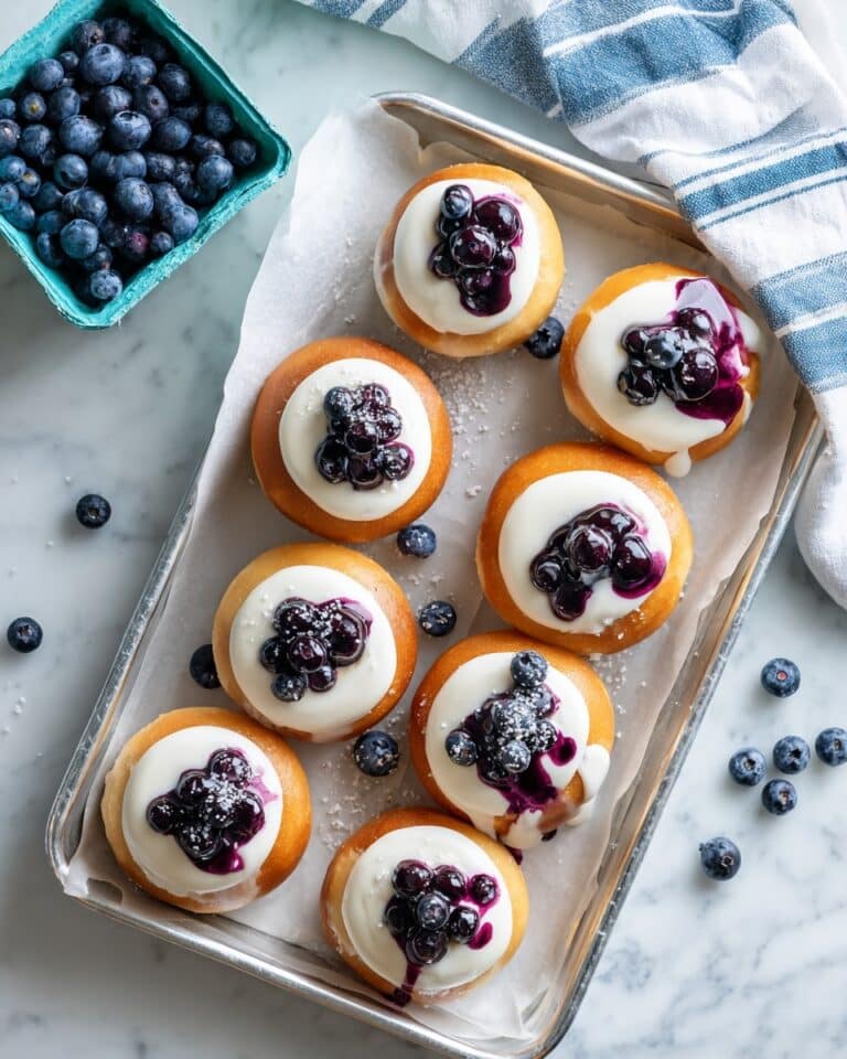 Blueberry Cream Brioche Buns Recipe