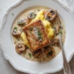 Herb Roasted Chicken in Creamy White Wine Sauce Recipe