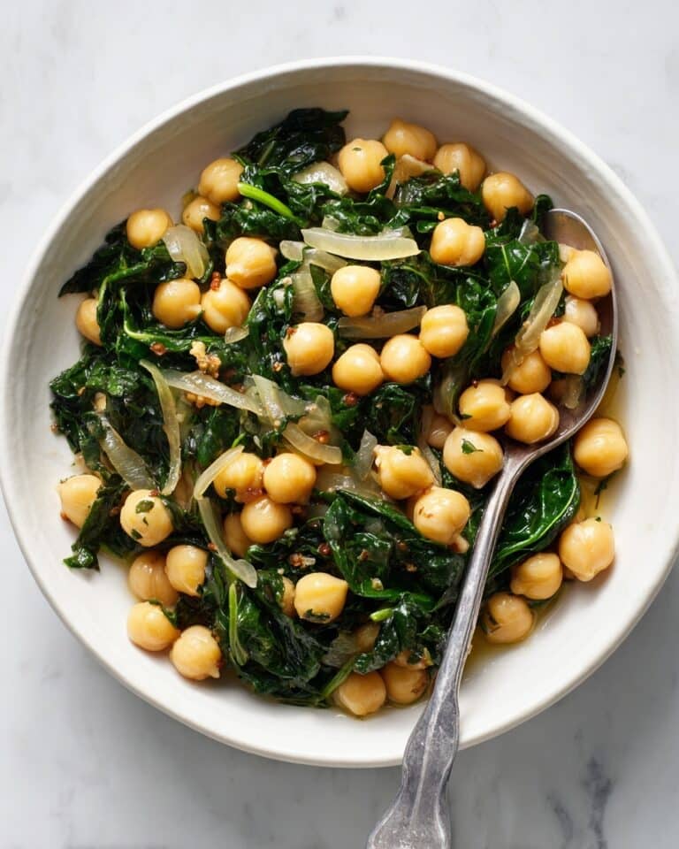 Roasted Garbanzo Beans with Garlic and Swiss Chard Recipe