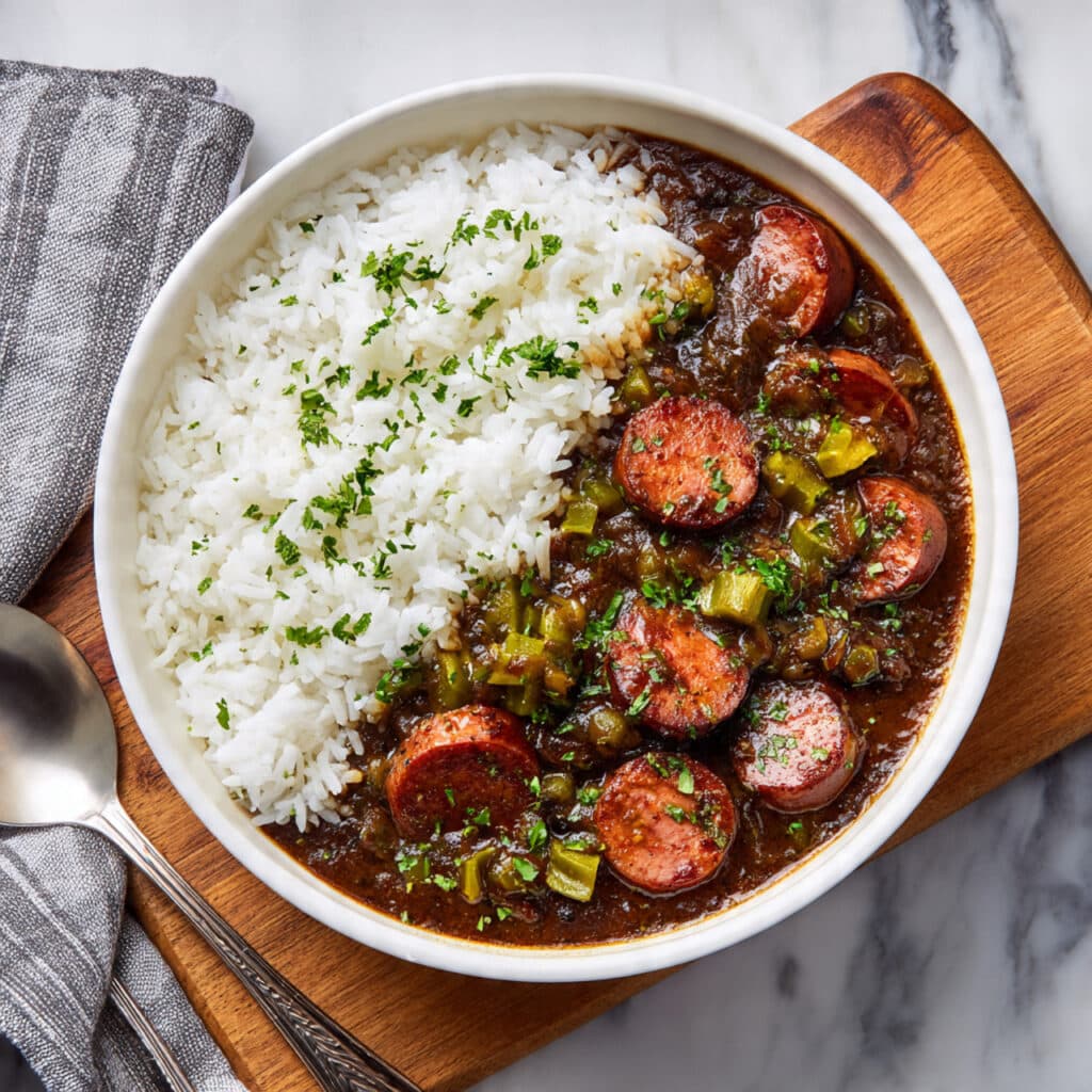 Authentic Chicken and Smoked Sausage Gumbo Recipe