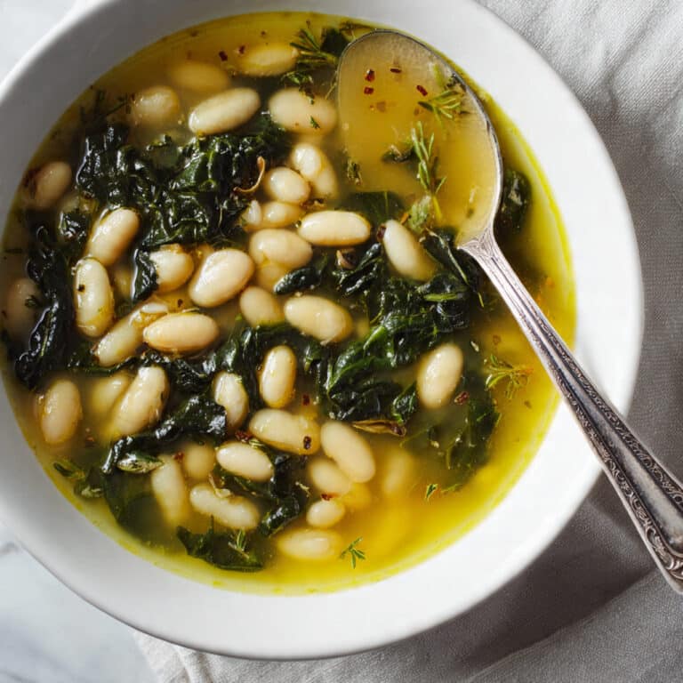 Lemony Kale and White Bean Soup Recipe