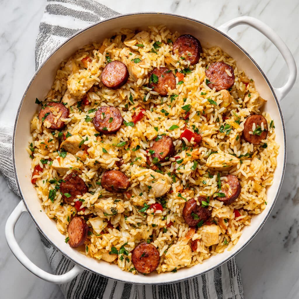 Easy Chicken and Sausage Jambalaya Recipe