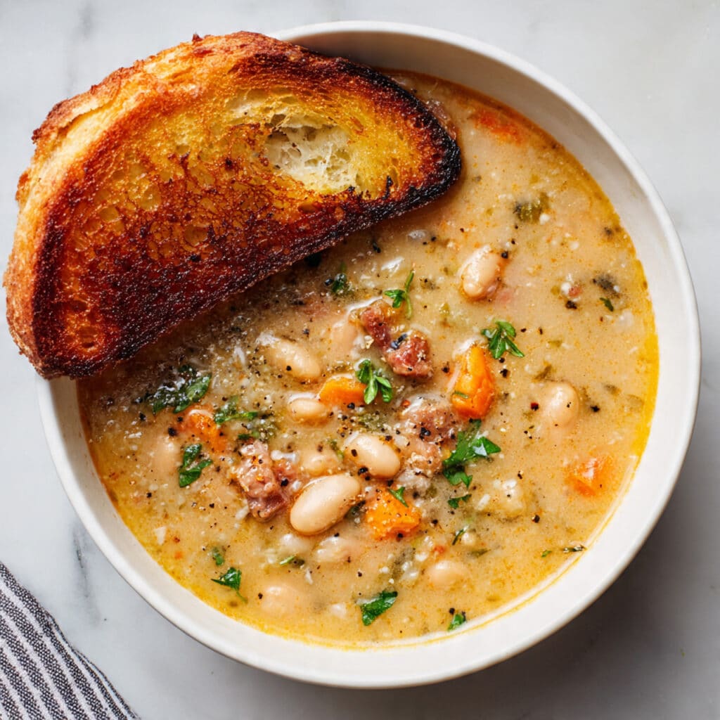 Hearty Navy Bean Soup with Smoked Paprika and Ham Hock Recipe