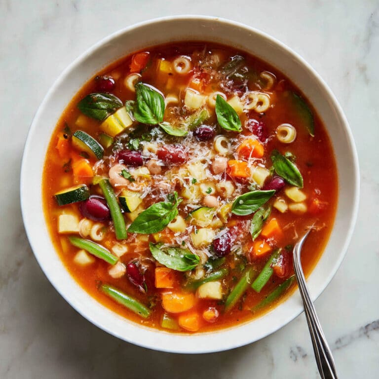 Hearty Vegetable Minestrone Soup Recipe
