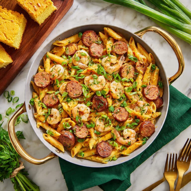 Shrimp & Andouille Voodoo Pasta Recipe