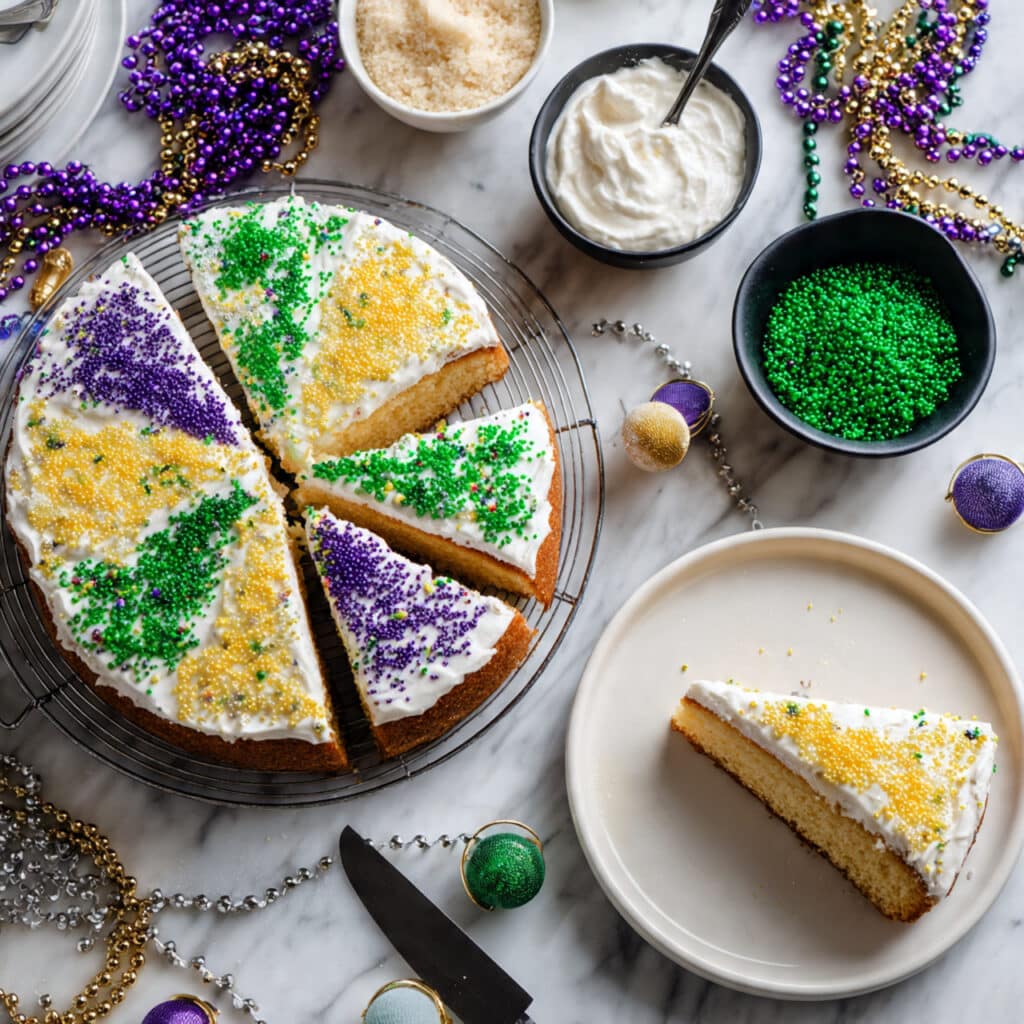 King Cake with Cinnamon and Cream Cheese Filling Recipe