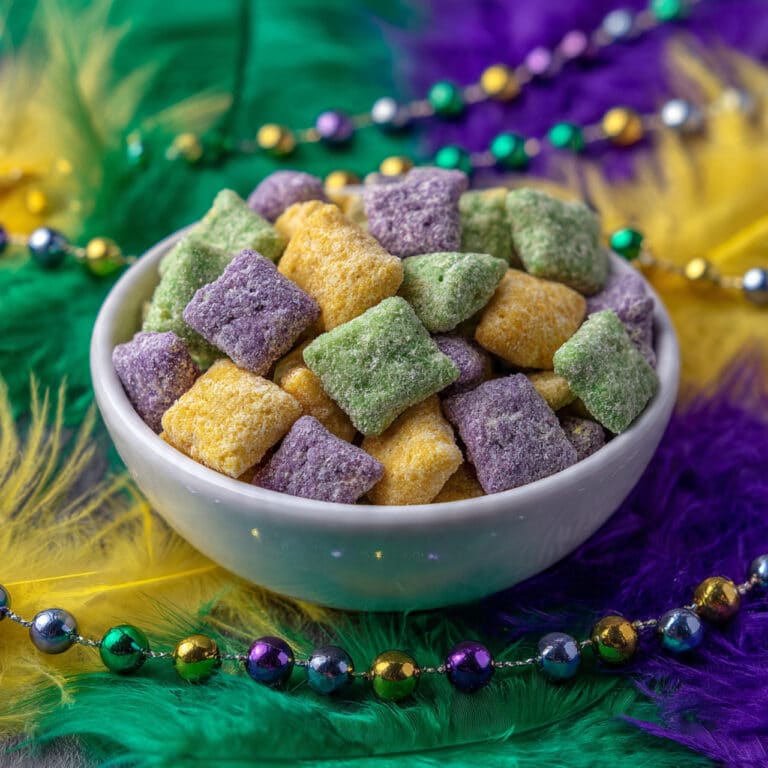 Mardi Gras Puppy Chow Recipe