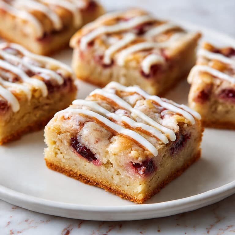 Gluten-Free Vegan Cranberry Bliss Bars {Squares!} Recipe
