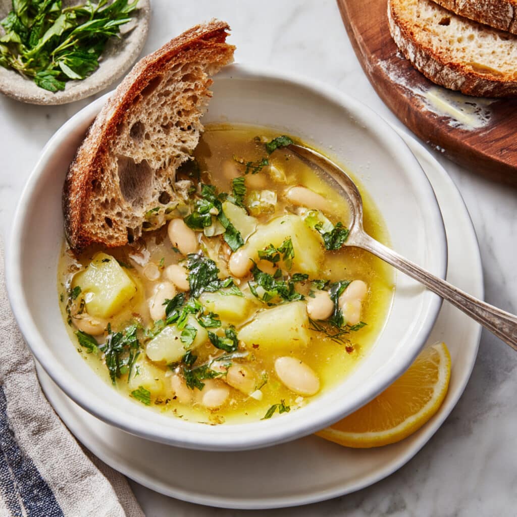 Hearty White Bean and Cabbage Soup with Potatoes Recipe