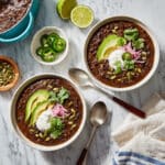 Black Bean Soup with Chipotle and Lime Recipe