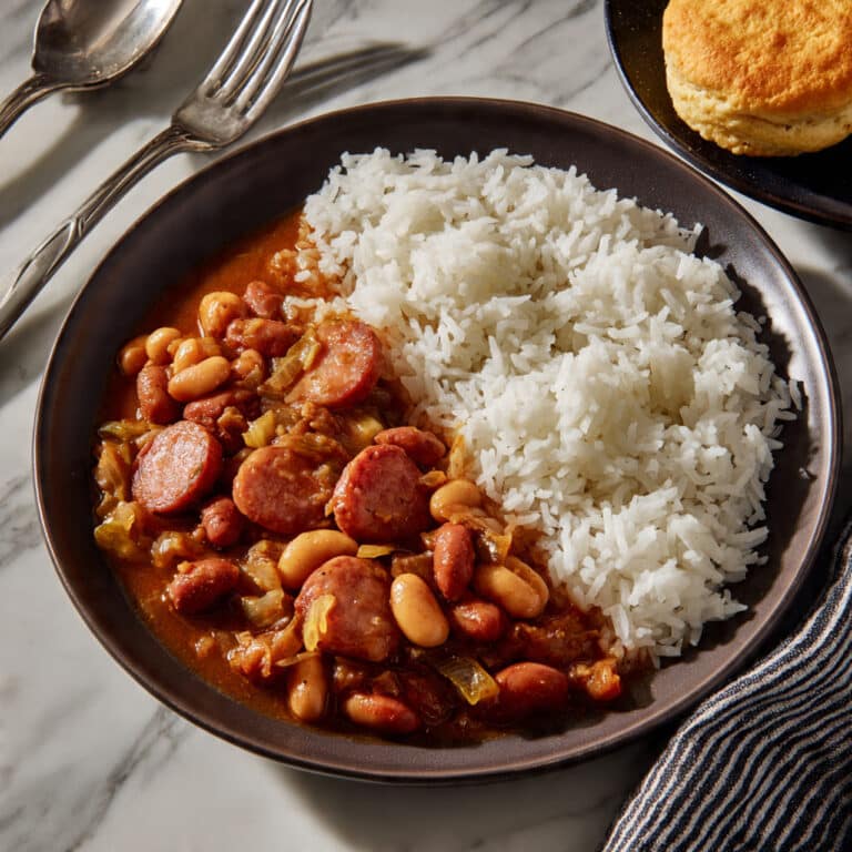 Quick and Easy Red Beans and Rice with Sausage Recipe