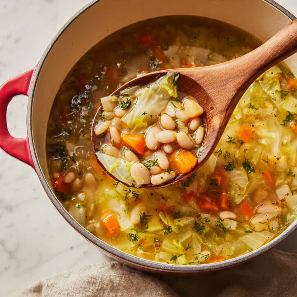 Cabbage Bean Soup Recipe