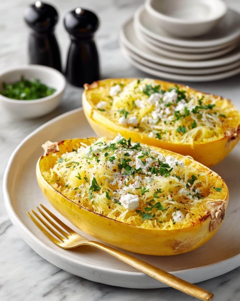 Instant Pot Garlic Parmesan Spaghetti Squash Recipe