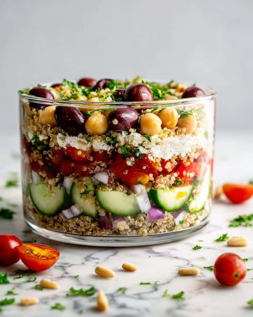 Mediterranean Chickpea Quinoa Salad Recipe