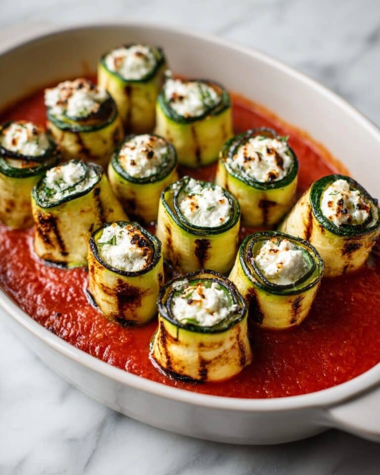 Zucchini Involtini with Tomato Basil Marinara Recipe