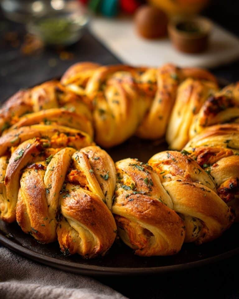 Buffalo Chicken Dip Crescent Ring Recipe