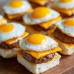 Fried Quail Egg Mini Breakfast Sandwiches Recipe