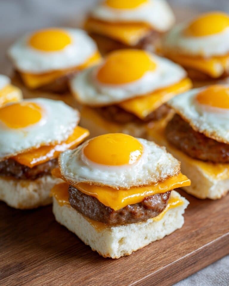 Fried Quail Egg Mini Breakfast Sandwiches Recipe