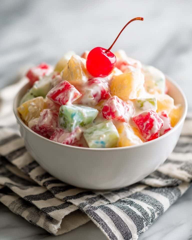 Classic Ambrosia Salad with Coconut and Cool Whip Recipe