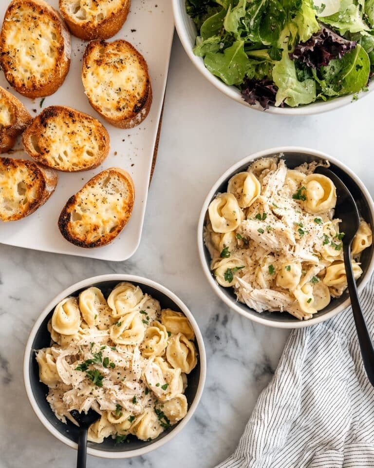 Slow Cooker Chicken Alfredo Tortellini Recipe