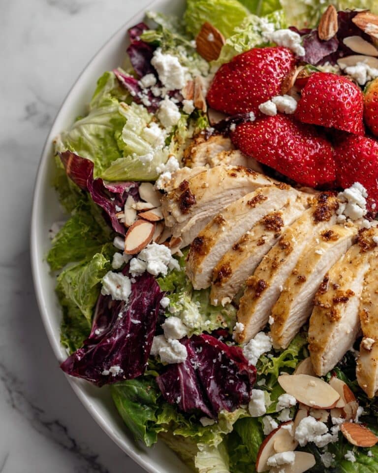 Grilled Chicken Salad with Strawberries and Goat Cheese Recipe