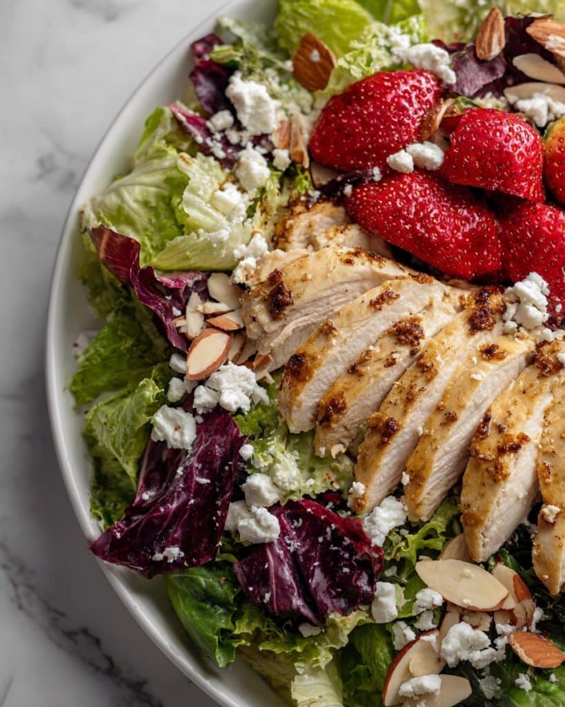 Grilled Chicken Salad with Strawberries and Goat Cheese Recipe