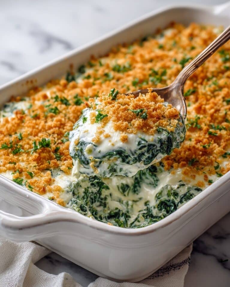 Creamed Spinach Casserole Recipe