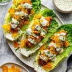 Crispy Chicken Caesar Lettuce Wraps Recipe