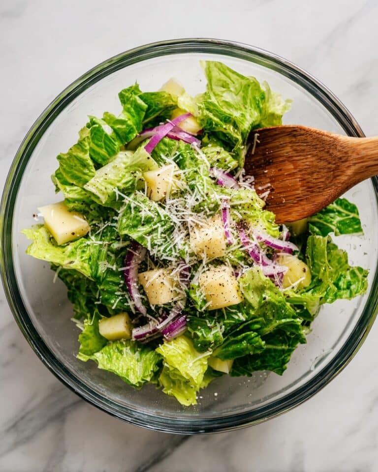 Effortless 5-Minute Lemon Parmesan Lettuce Salad Delight Recipe